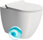 SAPHO GSI Pura álló WC Swirlflush öblítéssel 36x55 cm, vario kifolyás, DualGlaze matt fehér 880309 (880309)