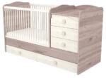TIMBA kombiágy Viki maxi 5 fiókos krém-fűz 70x120 cm