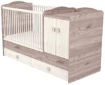 TIMBA 70x120 kombiágy Viki maxi 2 ajtós krém-fűz