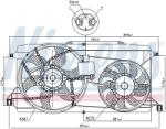 NISSENS Ventilator, radiator NISSENS 85826