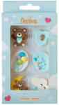 Decora Decor Zahar - Baby Boy (Nor, Luna, Ursulet, Baloane, Body, Mesaj) 3-4 cm, 6 modele, 6 buc (500430)