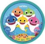Nickelodeon Baby Shark papírtányér, party tányér 8 DARABOS, 23 cm Nr1