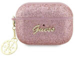 Guess Airpods Pro 2 Glitter Flake 4G Charm (GUAP2GLGSHP) tok, rózsaszín