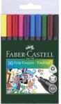 Faber-Castell Tűfilc készlet, 0, 4 mm, FABER-CASTELL "Grip", 10 különböző szín (TFC151610) - papiruniverzum