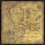 Noble Collection - A Gyűrűk Ura - Középfölde Térkép 1000 darabos kirakó (9472)