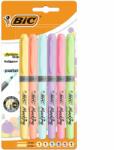 BIC Evidentiator Bic Brite Liner Grip, 6 culori pastel, blister (CT8072)