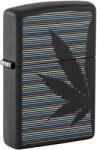Zippo Brichetă Zippo 48927 Cannabis Leaf over Pinstripes (48927) Bricheta