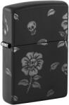 Zippo Brichetă Zippo 48931 Blooming Flowers and Skull (48931) Bricheta