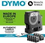 DYMO Bandă autoadezivă Dymo D1 19 mm alb/negru, 10 buc