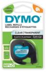 DYMO Bandă de etichete, 12 mm x 4 m, DYMO "Letratag", transparentă