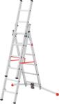 Hailo Scara aluminiu Hailo S100 ProfiLOT, 2 x 6 + 1 x 5 trepte (9306507)