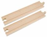 Woodyland Long și drept feroviar, 2 bucăți (OLP102190562) Trenulet