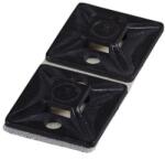 TRACON TALP271 100db/csomag 27x27 mm fekete kábelkötegelő talp (TALP271) - pcx