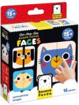 BANANA PANDA Banana Panda, On-the-Go Puzzle Jumatati de fete, set creativ de puzzle-uri, pentru varsta de 15 luni+, 16 piese Puzzle