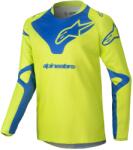 Alpinestars Tricou motocross copii Alpinestars Racer Veil galben-albastru fluo (AIM173-0068)