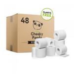 The Cheeky Panda Bambusz wc papír papírcsomagolásban 48 tekercs (3 rétegű, 200 lap per tekercs) ÚJ