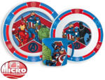Marvel Bosszúállók étkészlet, micro műanyag szett 265 ml-es bögrével Nr2