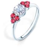 SAVICKI Inel de logodnă Fairytale: aur alb, safir alb - savicki - 6 806,00 RON