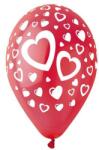  Léggömb, 30 cm, piros szívek (PT11PRSZ45) - jatekotthon