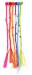 Teddies Hajtűk/Clipek 6 db műanyag színes fonattal 30cm 2 féle (TD00850330)