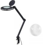 TOOLCRAFT 2178491 LED nagyító lámpa fekete 5 '' 127 mm-es, 5D 2, 25X szorítótartóval