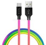 ColorWay Kábel, USB MicroUSB (multicolor) 2.4A 1m (CW-CBUM017-MC) (CW-CBUM017-MC) (CW-CBUM017-MC)