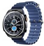DEVIA Apple Watch Series 5 40mm deluxe sport pótszíj (kicsi, szilikon, állítható, hullám) sötétkék/világoskék (GP-160664)