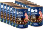 Brit Brit Premium By Nature sertéshús légcsővel 12x400g