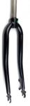 Gepida 28-as trekking merev villa, 1 1/8 colos A-Head nyakkal (247x28, 6 mm), tárcsafékes, 435 mm magasság, acél, fekete, 1858g