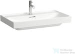 Laufen MEDA 80x46 cm-es falra/bútorra szerelhető mosdó LCC bevonattal, fehér H8101174001041 (H8101174001041)