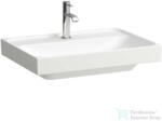 Laufen MEDA 65x46 cm-es falra/bútorra szerelhető csiszolt aljú mosdó túlfolyó nélkül, LCC vízlepergető réteggel, fehér H8161144001111 (H8161144001111)