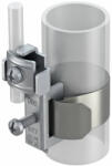 Obo Bettermann 5057515 - 927 1 Szalagföldelő bilincs L=200 mm, 3/8-1 1/2 coll csövekhez, rozsdamentes acélból (VA) (5057515)