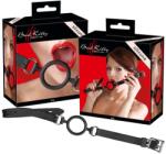  Bad Kitty - szilikon karika szájpecek (fekete) - erotikashow