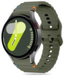 Tech-Protect Silicone Sport szíj Samsung Galaxy Watch 4 / 5 / 5 Pro / 6 / 7 / FE, army green