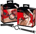Bad Kitty - szilikon karika szájpecek (fekete) - shop