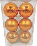  6db-os 6cm-es karácsonyi gömb szett - Bronz (CB60-15)