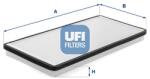 UFI Filtru, aer habitaclu UFI 53.445. 00 (53.445.00)