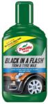 Turtle Wax Solutie Cauciuc si Cheder Auto Turtle Wax Black In A Flash Trim and Tyre Wax, 300ml (TW FG52791)