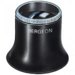 Bergeon Lupa Bergeon 2611-1.5 cu mărire 6, 7x, lentilă din sticlă minerală și inel filetat. Instrument profesional Swiss Made pentru ceasornicari și bijutieri