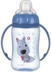 Canpol babies Преходна чаша със силиконов накрайник Canpol - 320 ml, Синя (56/512_blu)