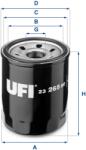 UFI Filtru ulei UFI 23.265. 00 (23.265.00)