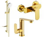 Mexen Milo DF05 zuhany szett, Arany - 713054DF05-50 (713054DF05-50)