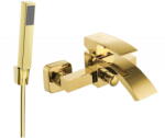 Mexen Libra R77 fürdőkád csaptelep zuhanyteleppel, Arany - 74513R77-50 (74513R77-50)