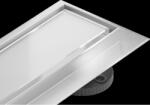 Mexen Flat 360° MGW forgó zuhanyfolyóka 70 cm, Fehér üveg - 1027070-40 (1027070-40)