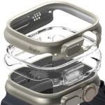 Ringke Apple Watch Ultra 1/2 49 mm Ringke Slim tok 2x átlátszó/titánium szürke