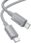 hoco. kábel Type C to Type C 3A 60W X107 1 m szürke