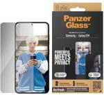 Panzer Ultra-Wide Fit Privacy Eltérő Biztonsági Üvegfólia elhelyezővel Samsung Galaxy S24 készülékhez