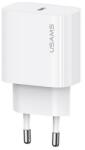 USAMS CC226TC01 20W Type-C fehér hálózati töltő (CC226TC01)