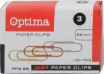 OPTIMA Кламери Optima, цветни, 28mm, опаковка 100 (25616-А)