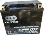 OUTDO 20Ah 310A YT20L-4(MF)